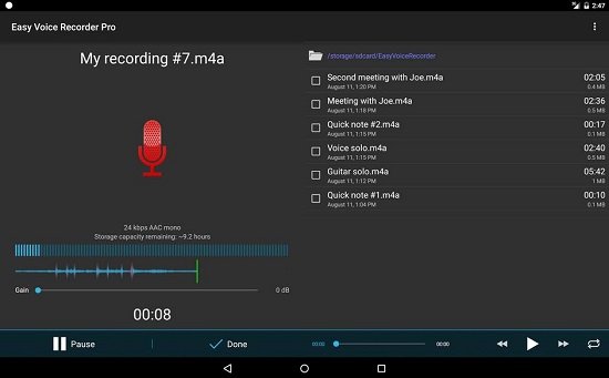 Take voice notes on Android