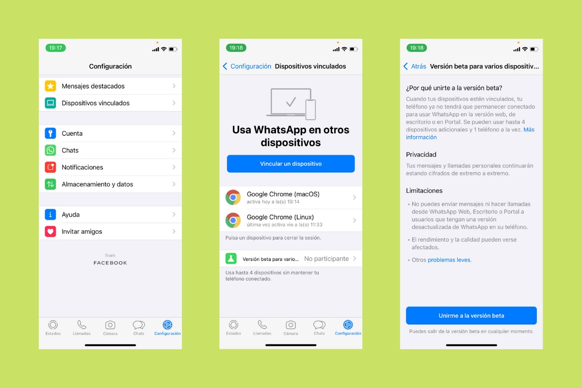 how to use WhatsApp on various devices without connecting the phone
