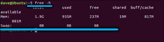free -h on Linux
