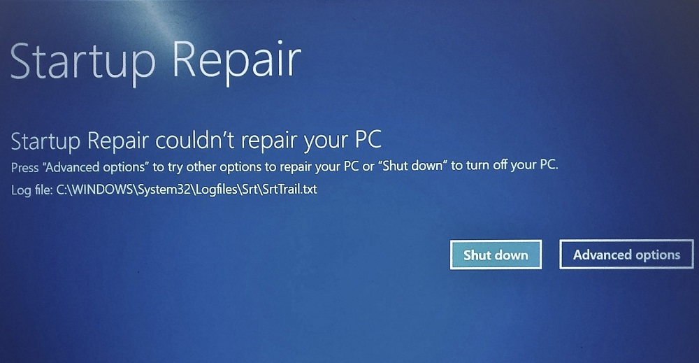 Srttrail.txt error on Windows 10