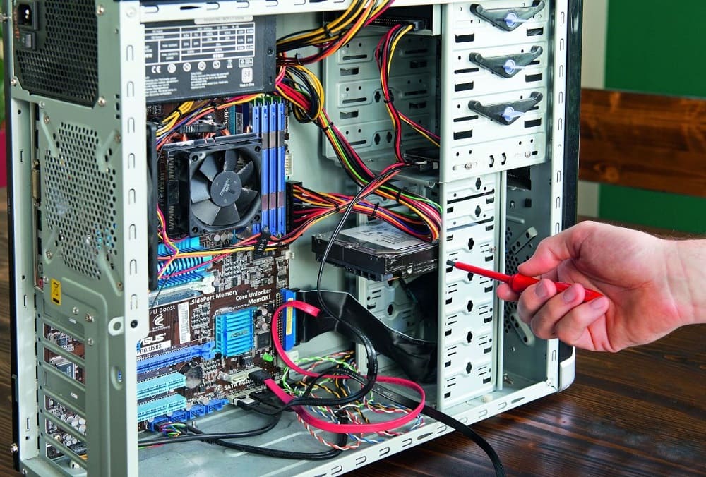 Hard disk in the computer