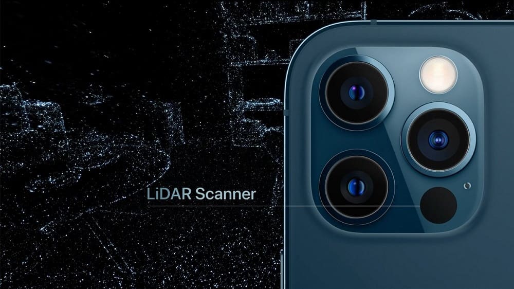 Location of the scanner in the iPhone