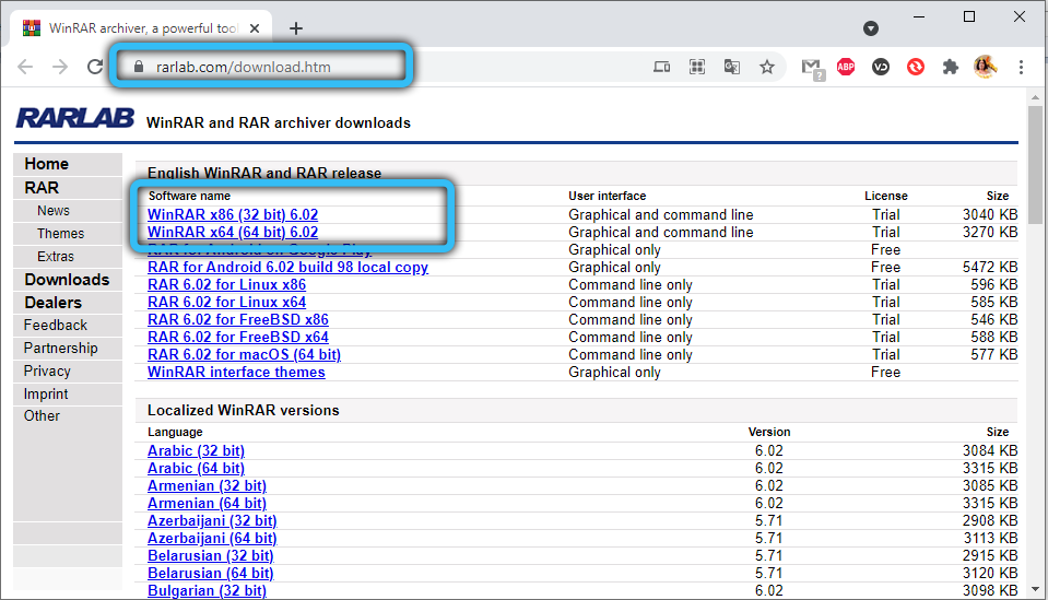 Download WinRAR Installer