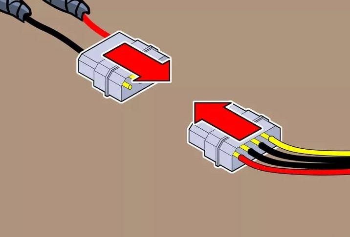 Connecting the connector and tape