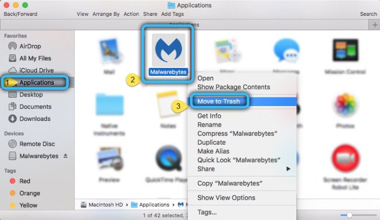 Removing Malwarebytes on MacOS