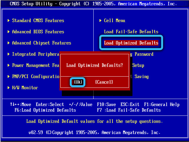 Load Optimized Defaults