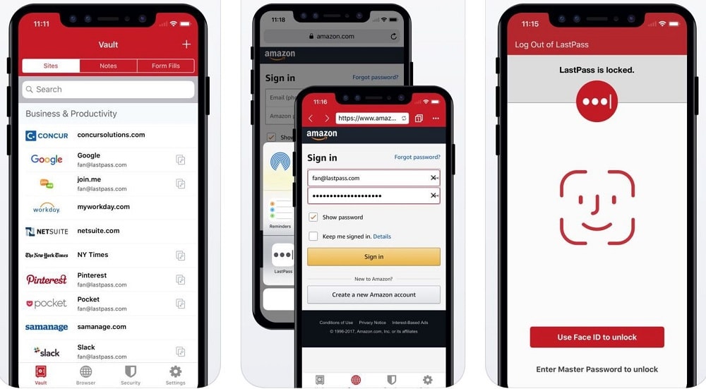 LastPass password manager for iOS
