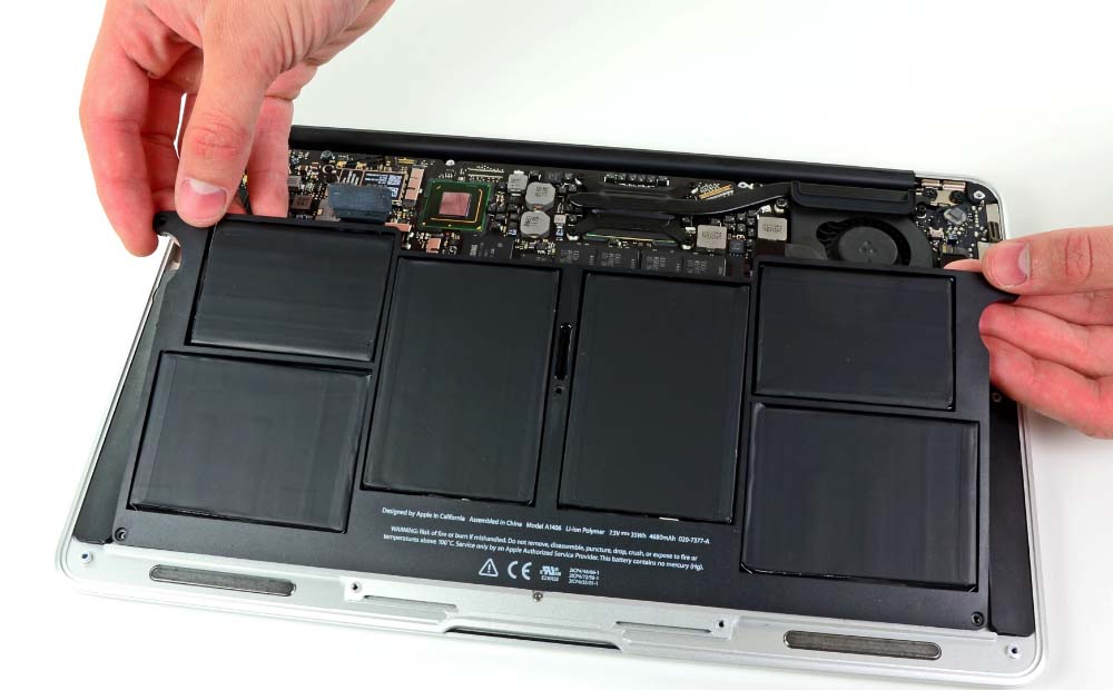 Non-removable laptop battery