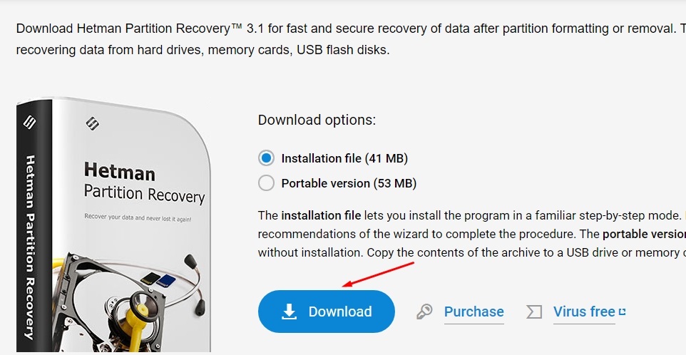 Download Hetman Partition Recovery