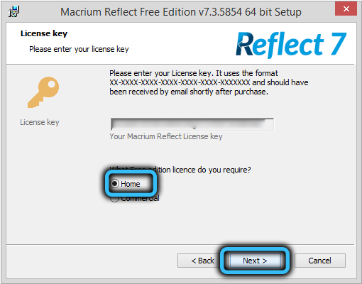 Macrium Reflect installation version