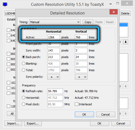 Monitor Resolution in Custom Resolution Utility