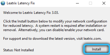 Installing Leatrix Latency Fix