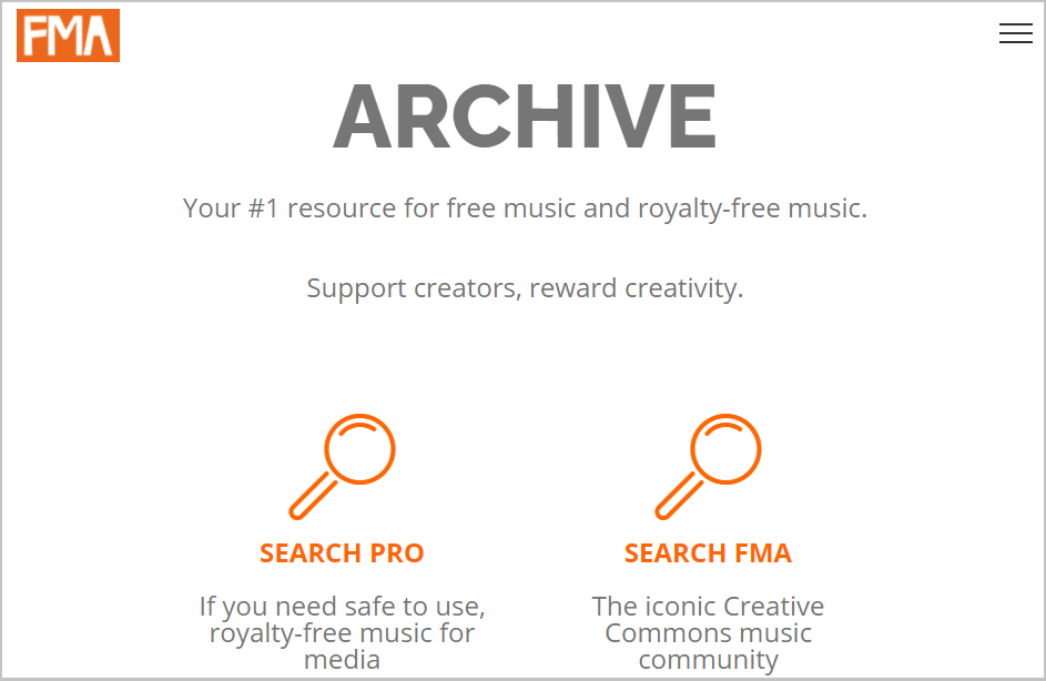 Free Music Archive Portal