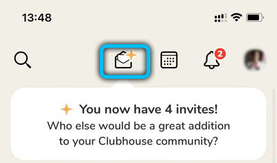 Number of invites to Clubhouse