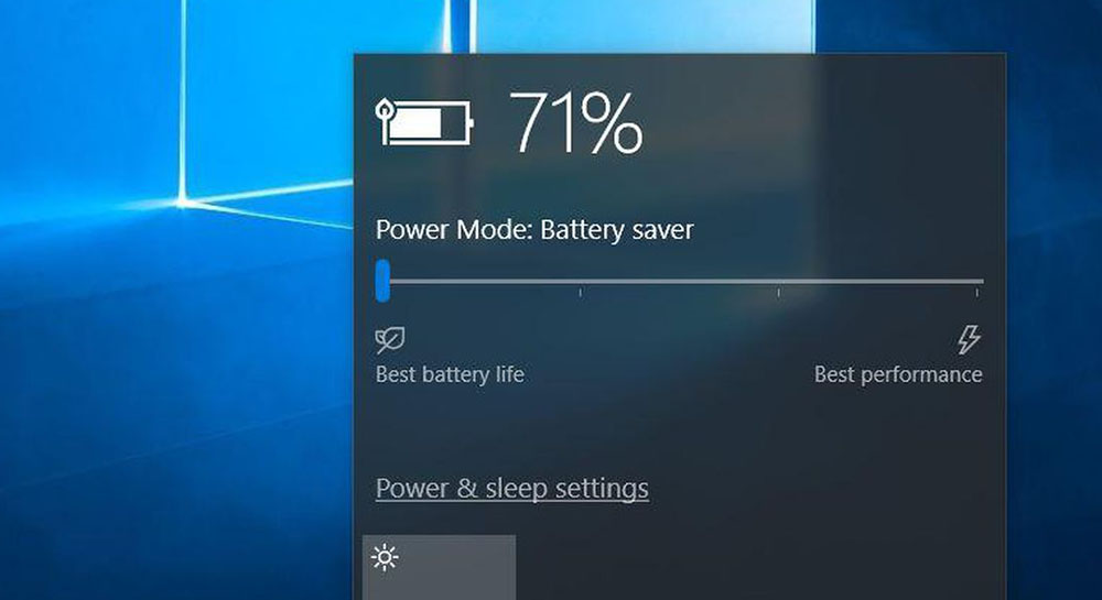 Battery charge level