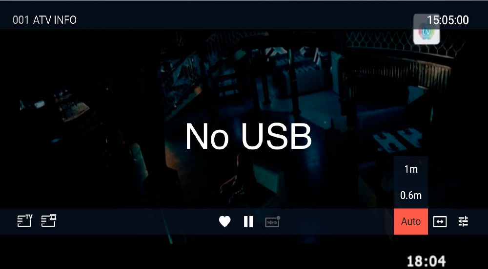 No USB message