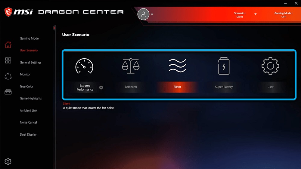 Setting up performance profiles