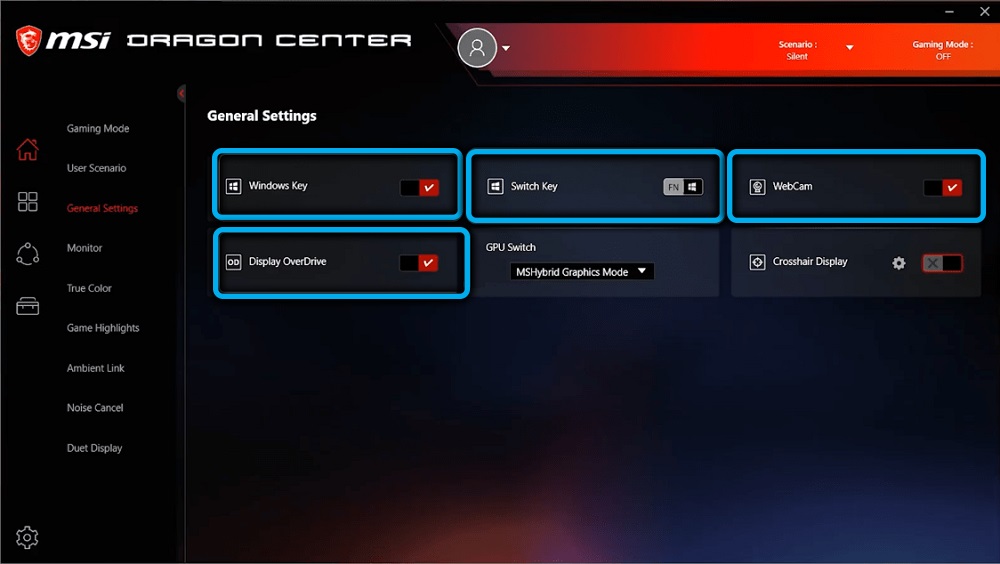 Overview of basic settings