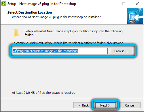 Neat Image plugin installation folder