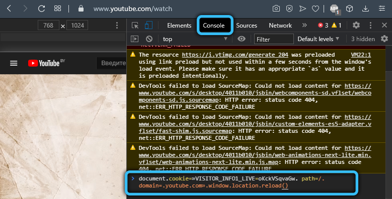 Code to disable YouTube ads
