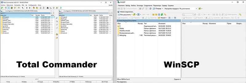 Total Commander and WinSCP