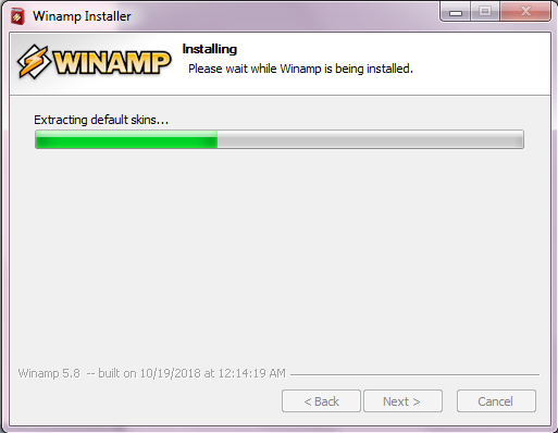 Winamp installation process