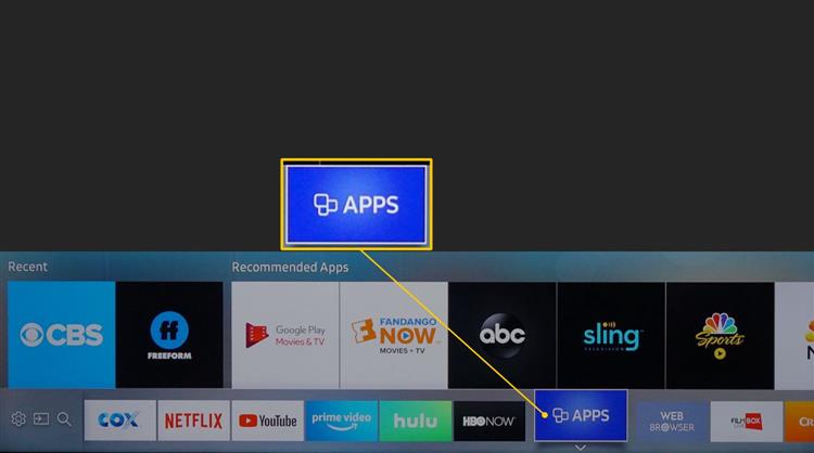 Apps on Samsung TV