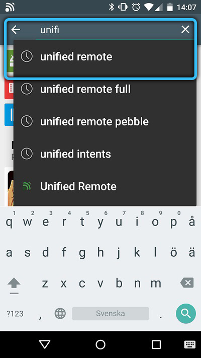 Find the Unified Remote app