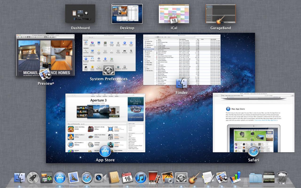 Expose in Mac OS