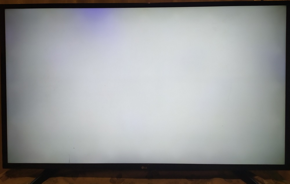 Blue spot on the TV screen