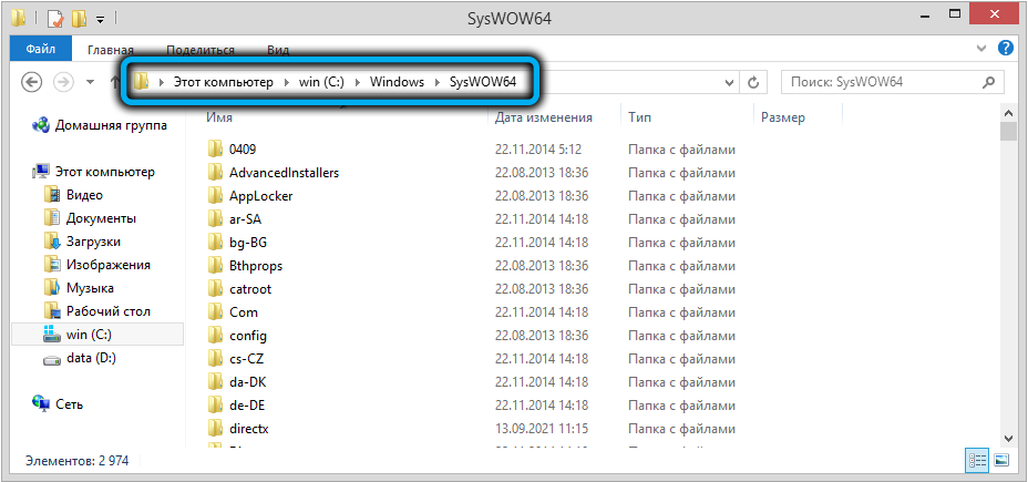 SysWOW64 folder on Windows
