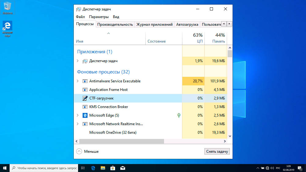 Ctfmon.exe in Task Manager
