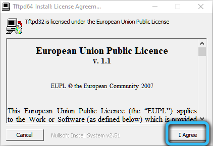 TFTPD64 License Agreement