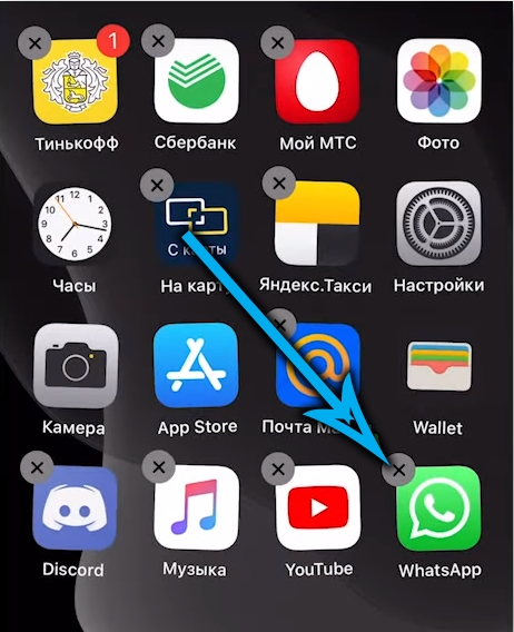 Delete WhatsApp from iPhone