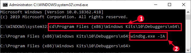 Command for associating .dmp files with WinDbg