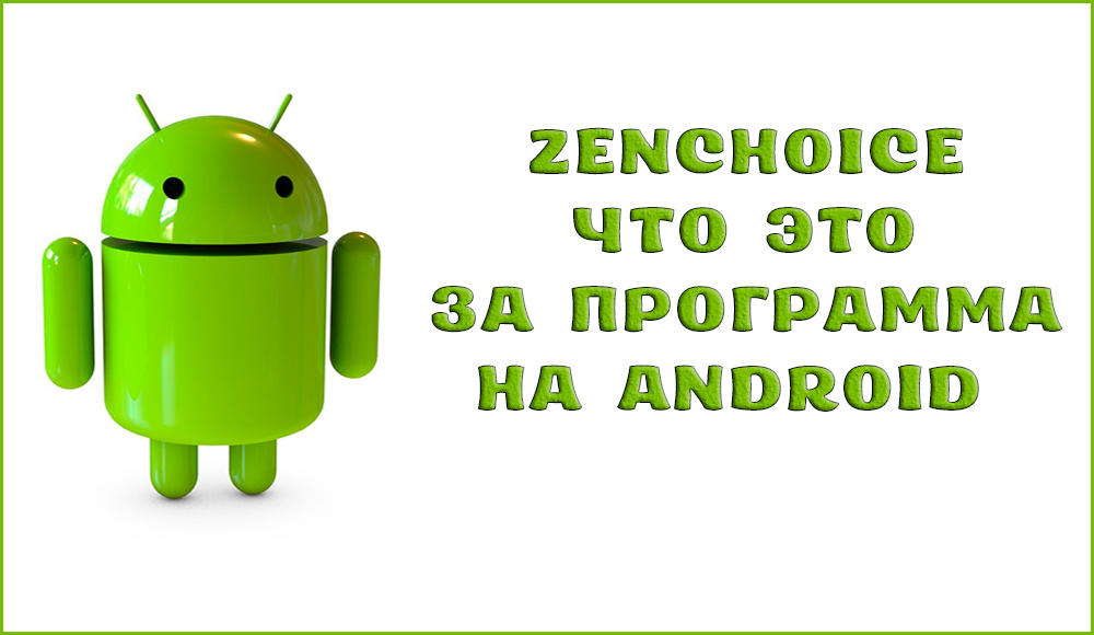 ZenChoice what is this program on Android and how to use it