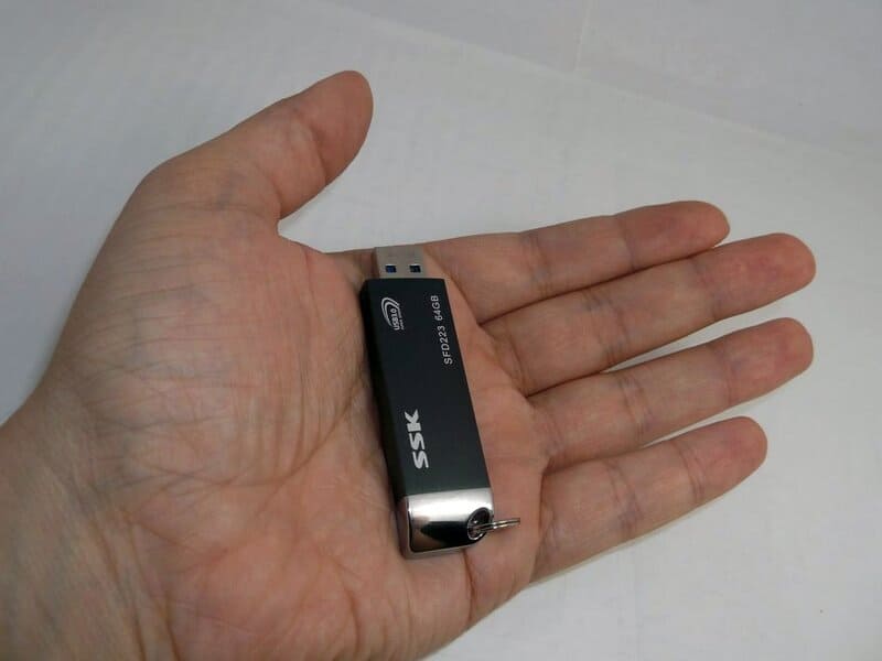 The flash drive is ready to use
