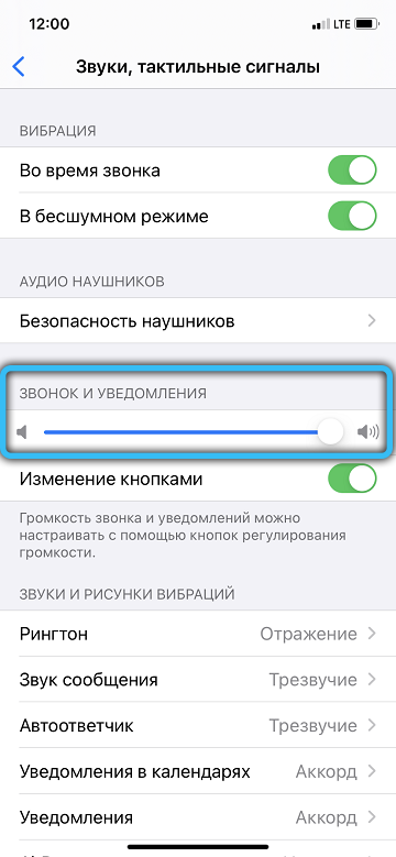 Maximum ringtone and notification volume on iPhone