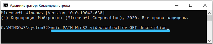 Enter commands to get information about the video card