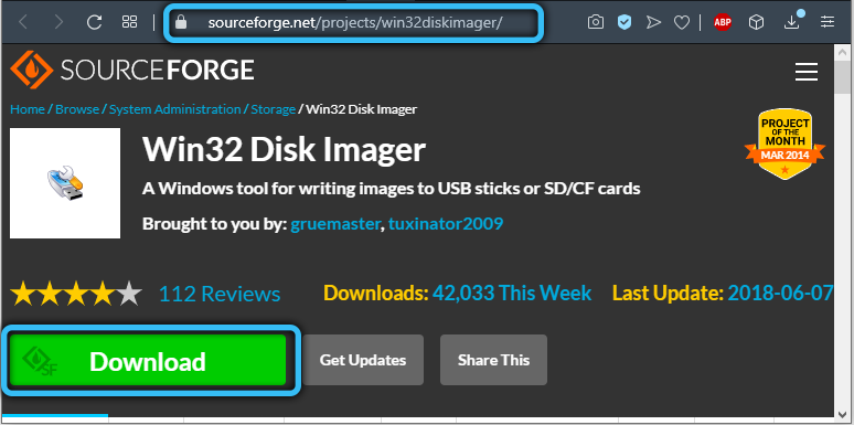 Download Win32 Disk Imager