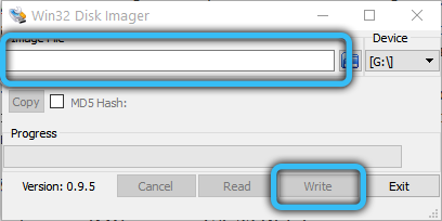 Writing an image to a USB flash drive in Win32 Disk Imager