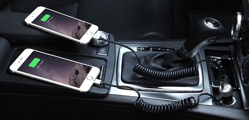 Charge iPhone in the car