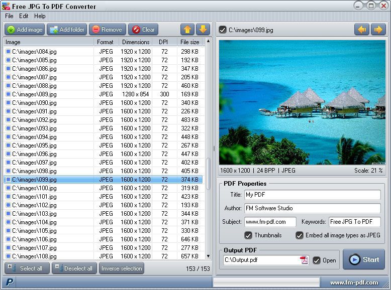 FM JPG to PDF Converter