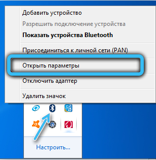 Bluetooth settings on Windows 7