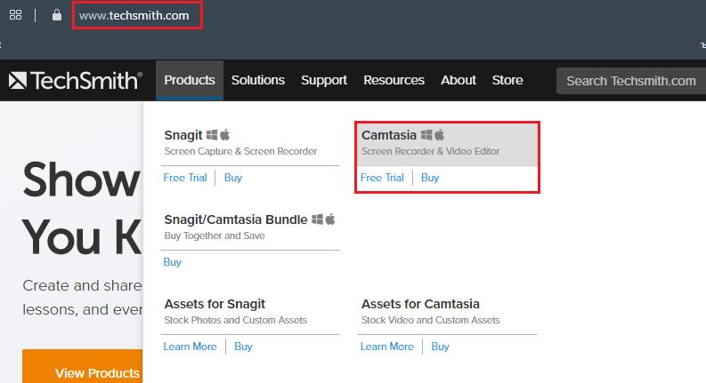 Download Camtasia Studio
