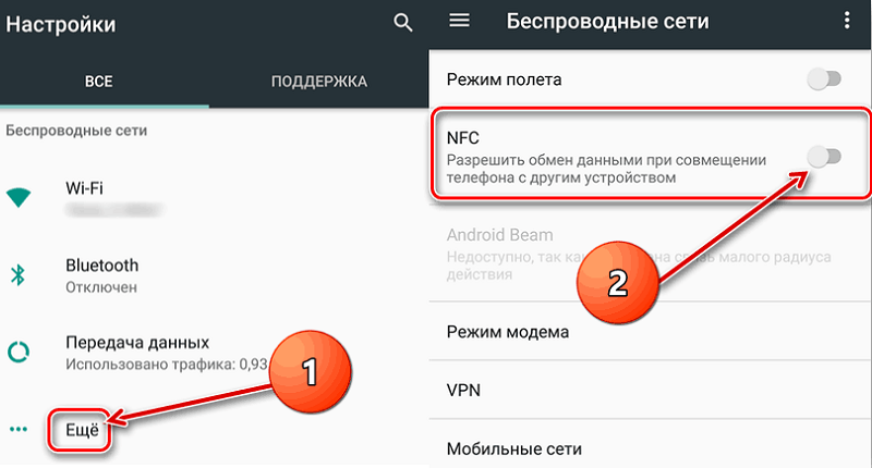 Enabling the NFC function