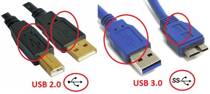 USB 3.x and USB 2.0