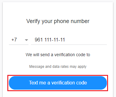 Yahoo phone number verification