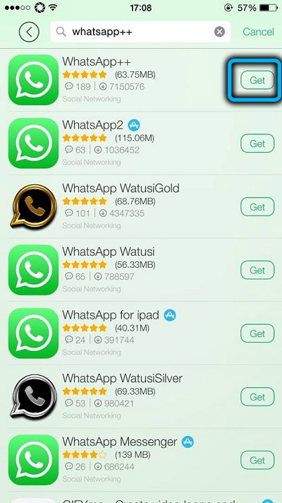 Installing WhatsApp in TuTu Helper