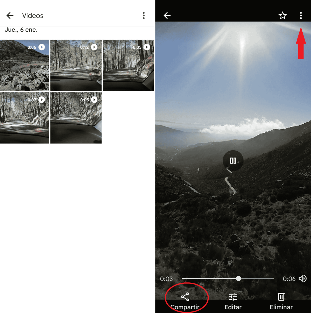 How to download and share videos from Google Photos